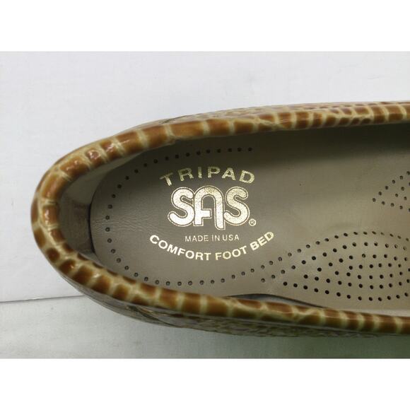 SAS Simplify Tripad Slip on Loafers Womens 8N Caramel New - Picture 8 of 11